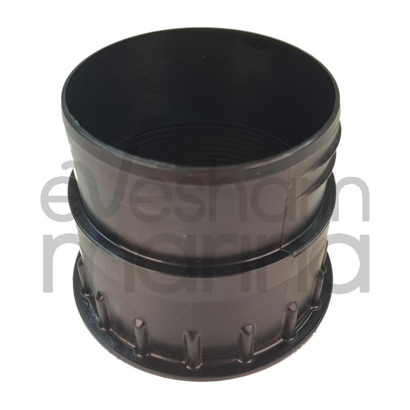 A 60mm Back Nut, which you can screw an outlet onto and connect ducting to the other end.